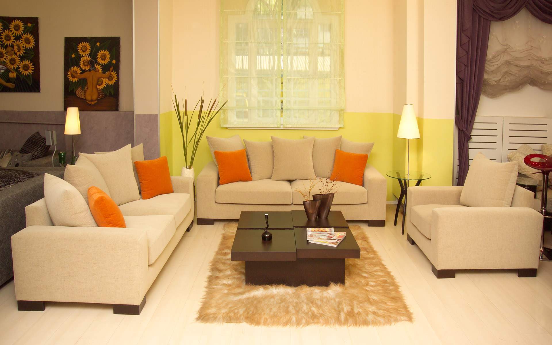 basic living room set design